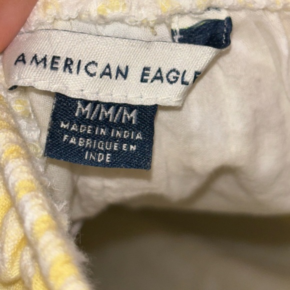 American Eagle Outfitters Plaid Yellow Jumpsuit Size M NWT - Picture 4 of 4